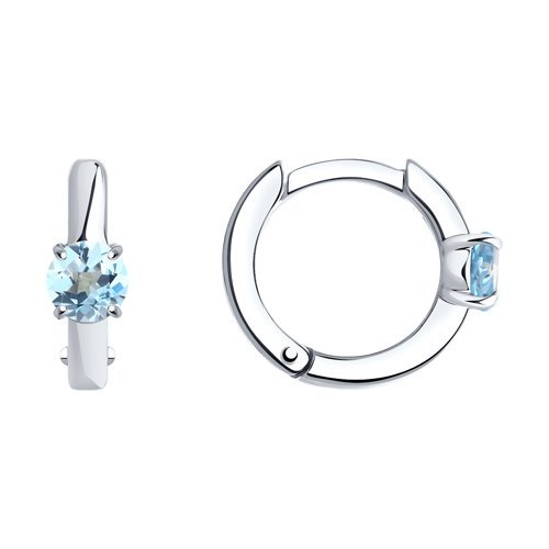 Серьги из серебра с топазами (Арт.92022393)