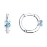 Серьги из серебра с топазами (Арт.92022393)