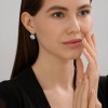 Серьги из серебра с фианитом «Ледяное сияние» SOKOLOV (арт.94026993)