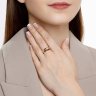 Кольцо из золочёного серебра с бриллиантами (Арт.93-210-01744-1)