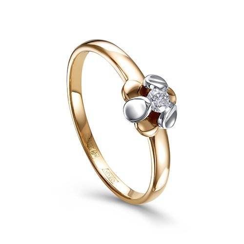 Кольцо золото с бриллиантом «Цветок рассвета» Kabarovsky (арт.11-02011-1000)