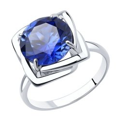 Кольцо из серебра с корундом (Арт.94-310-00985-3)