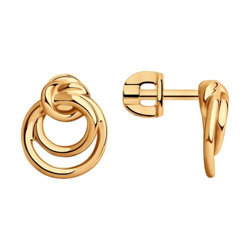 Серьги из золоченого серебра (Арт.93020957)