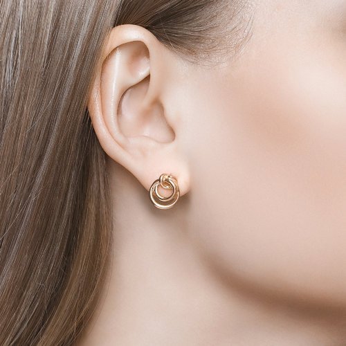 Серьги из золоченого серебра (Арт.93020957)