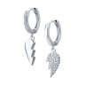 Серьги из серебра с фианитами (Арт.94026200)