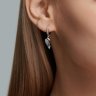 Серьги из серебра с фианитами (Арт.94026200)