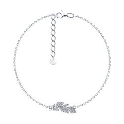 Браслет из серебра с фианитами (Арт.94051157)