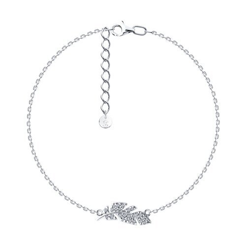 Браслет из серебра с фианитами (Арт.94051157)