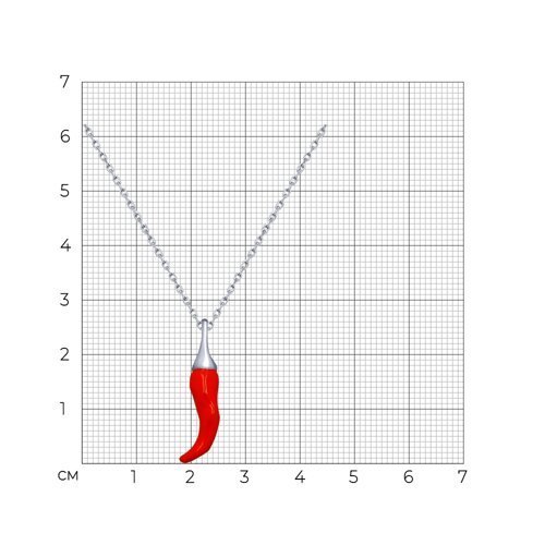 Колье из серебра с эмалью (Арт.94070184_b_r)