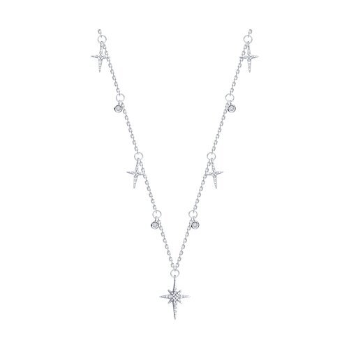 Колье из серебра с фианитами (Арт.94071026)