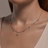 Колье из серебра с фианитами (Арт.94071026)