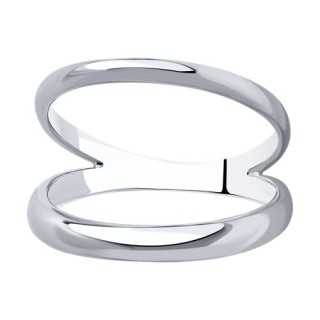 Кольцо серебряное без вставки «Линия совершенства» Соколов (арт.9401)