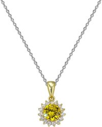 Кулон из серебра с куб. цирконием (Арт.fep-1-5-g)