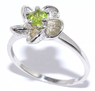 Кольцо серебряное с хризолитом «Silver Wings Sunrise» MyJewels (арт.21r-9343-140_hrizolit)