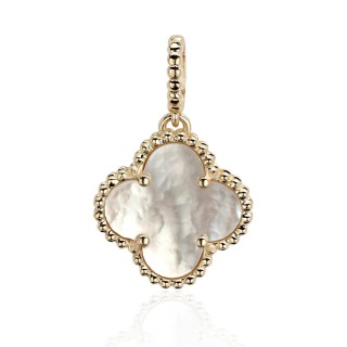 Кулон с жемчугом «Stylish Clover» золото 585 Estet (арт.01П4114170-3)