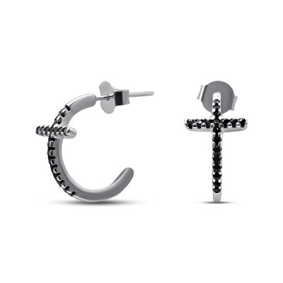 Серьги Серебряные крылья (Арт.022028550b_kubcirkonii)