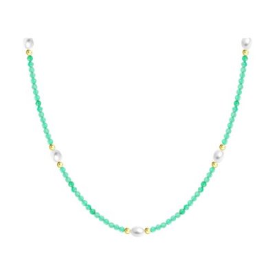 Колье из серебра с полудрагоценными вставками (Арт.92070120)