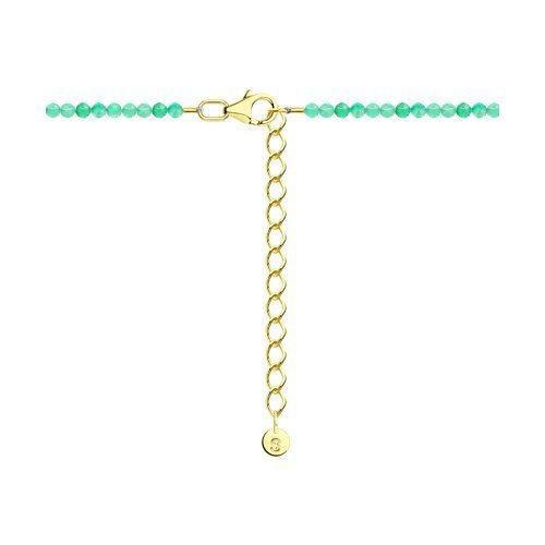 Колье из серебра с полудрагоценными вставками (Арт.92070120)