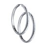 Серьги конго из серебра с алмазной гранью (Арт.94140067)