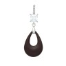 Кулон с керамикой и фианитами «Контрастные линиии» Fresh Jewelry (арт.TM-P00967-BR-W-W-X-W)