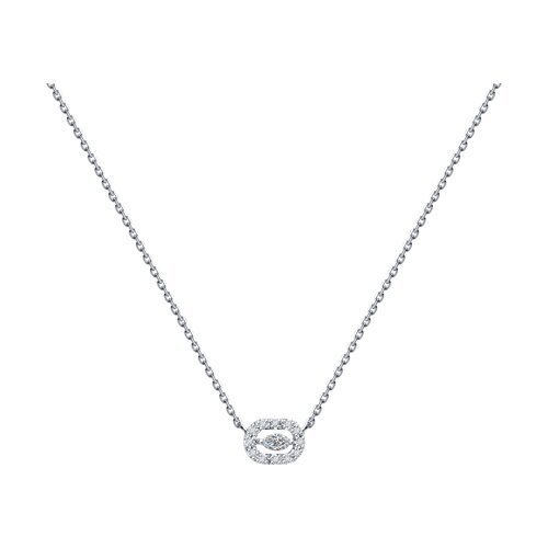 Колье из белого золота с бриллиантами (Арт.1070276-3)