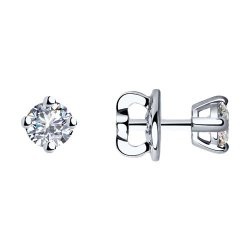 Серьги из белого золота с бриллиантами (Арт.9020017-36)