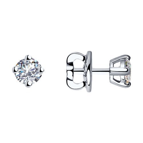 Серьги из белого золота с бриллиантами (Арт.9020017-36)