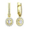 Серьги из желтого золота с бриллиантами (Арт.9020066)