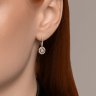 Серьги из желтого золота с бриллиантами (Арт.9020066)
