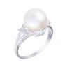Кольцо из белого золота с бриллиантом и жемчугом (Арт.q543pfa4wt_wp_wg) Кольцо из белого золота с бриллиантом и жемчугом (Арт.q543pfa4wt_wp_wg)