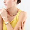 Серьги orange-brown la_2838_20-0211