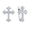 Серьги из серебра с фианитом «Сияющий Крест» Соколов (арт.94026994)