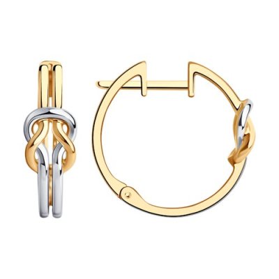 Серьги из золочёного серебра (Арт.93020958)