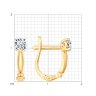 Серьги из золоченого  серебра с фианитами (Арт.93022378)