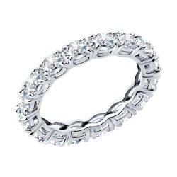 Кольцо из серебра с фианитами (Арт.94014068)