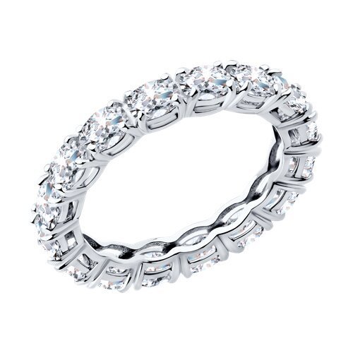Кольцо из серебра с фианитами (Арт.94014068)