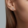 Серьги из золота с фианитами (Арт.51-122-02217-1)