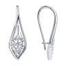 Серьги из серебра с фианитами (Арт.94-120-00851-1)