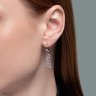 Серьга из серебра с фианитами (Арт.94170320)