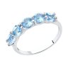 Кольцо из серебра с топазами (Арт.94-310-00588-1)