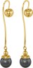 Серьги с жемчугом «Beautiful 32G» из серебра, Rivoli (арт.AAS-10-10-32-G)