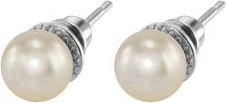 Серьги из серебра с жемчугом (Арт.aas-13-8-3-s)