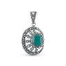 Подвеска Серебряные крылья (Арт.230026-300e-39_agat_markazit)