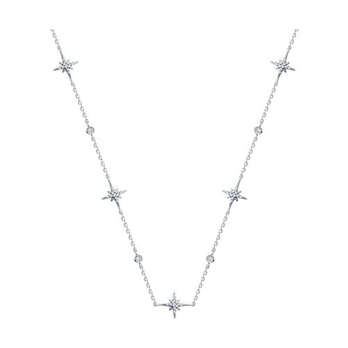 Колье из серебра с фианитами (Арт.94071027)