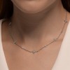 Колье из серебра с фианитами «Полярные звёзды» Соколов (арт.94071027)