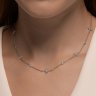 Колье из серебра с фианитами (Арт.94071027)