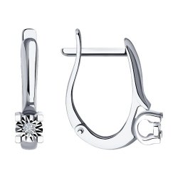 Серьги из белого золота с бриллиантами (Арт.52-220-01440-1)