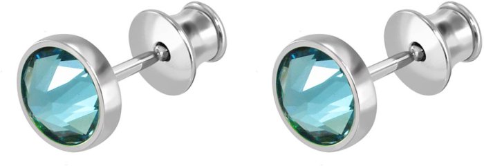 Серьги из серебра с куб. цирконием (Арт.bds-5-ss30-32-s)