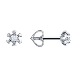 Серьги из белого золота с бриллиантами (Арт.52-222-02111-1)
