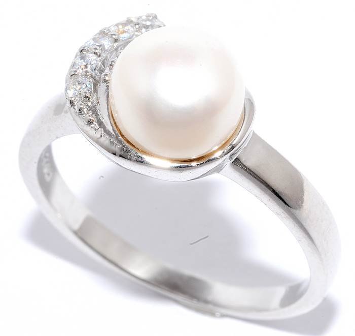 Кольцо Серебряные крылья (Арт.21qsibb00625a-19_zhemchugkult_kubcirkonii)